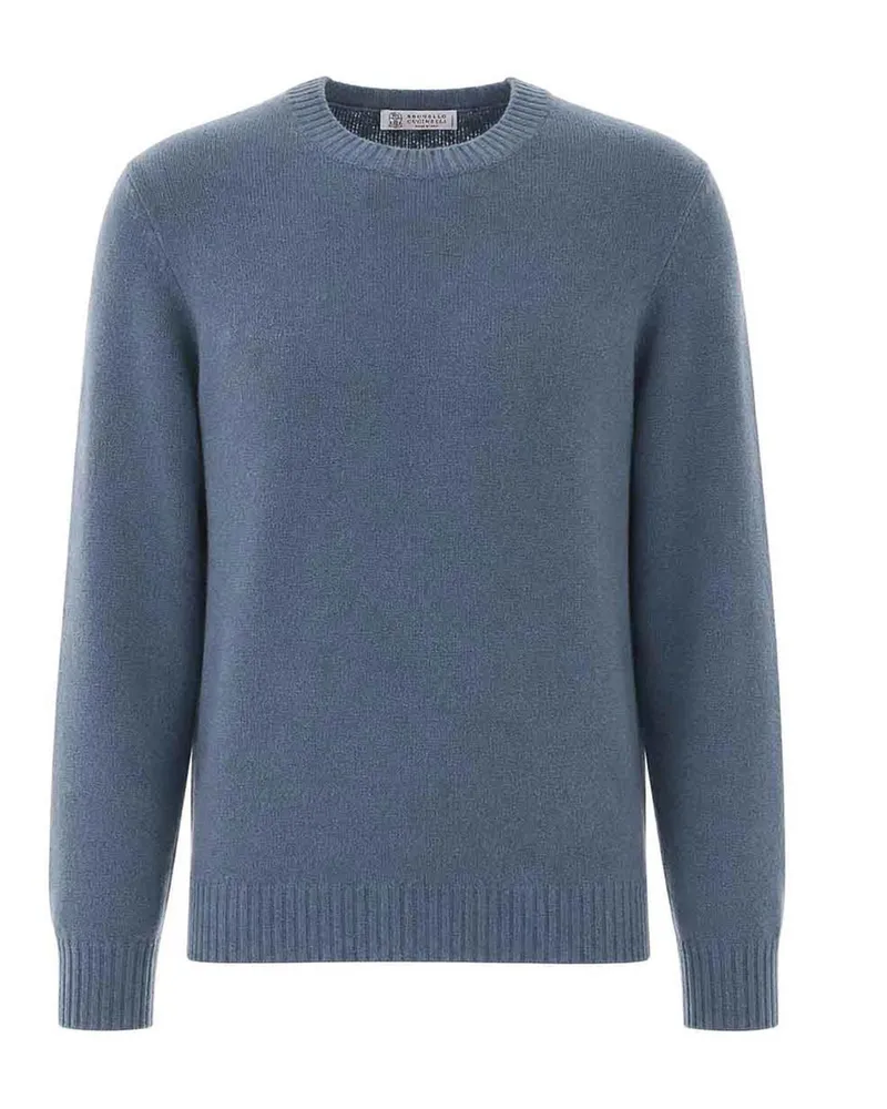 Brunello Cucinelli Rundhalspullover - Blau Blau