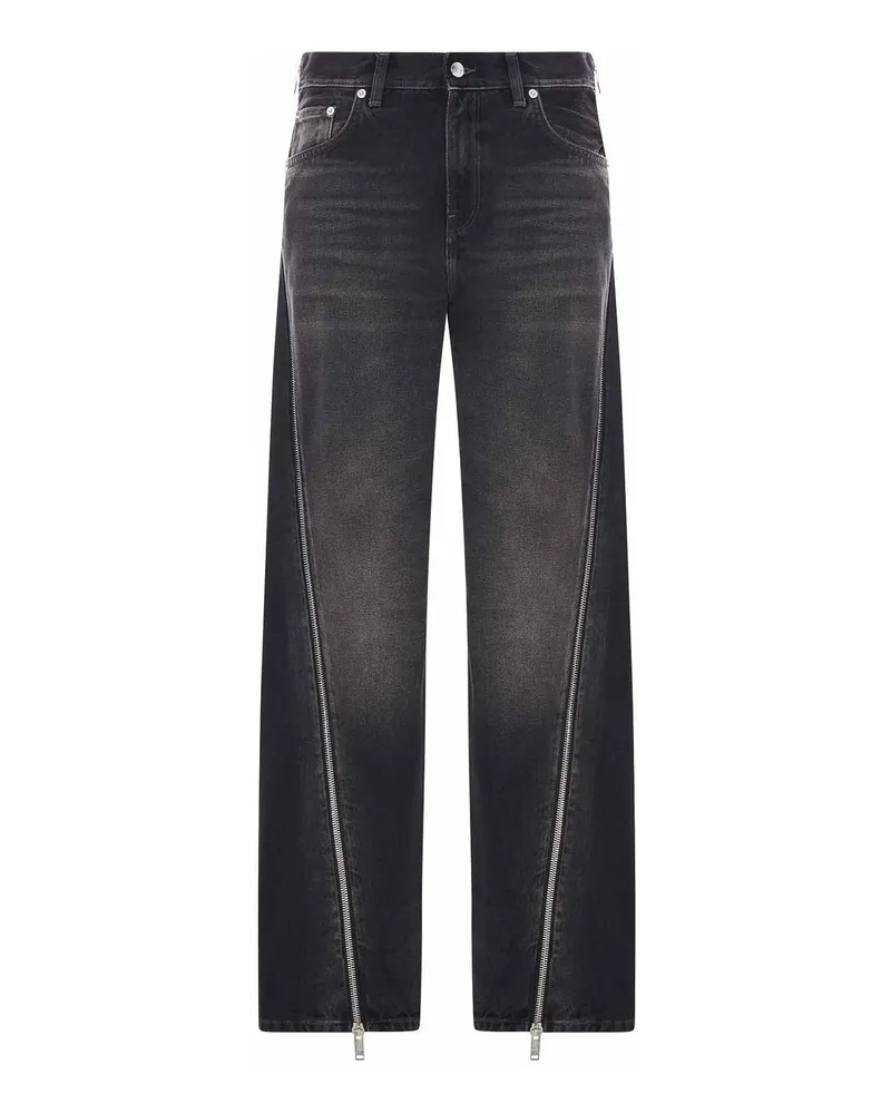 Haikure Straight Leg Jeans - Schwarz Schwarz