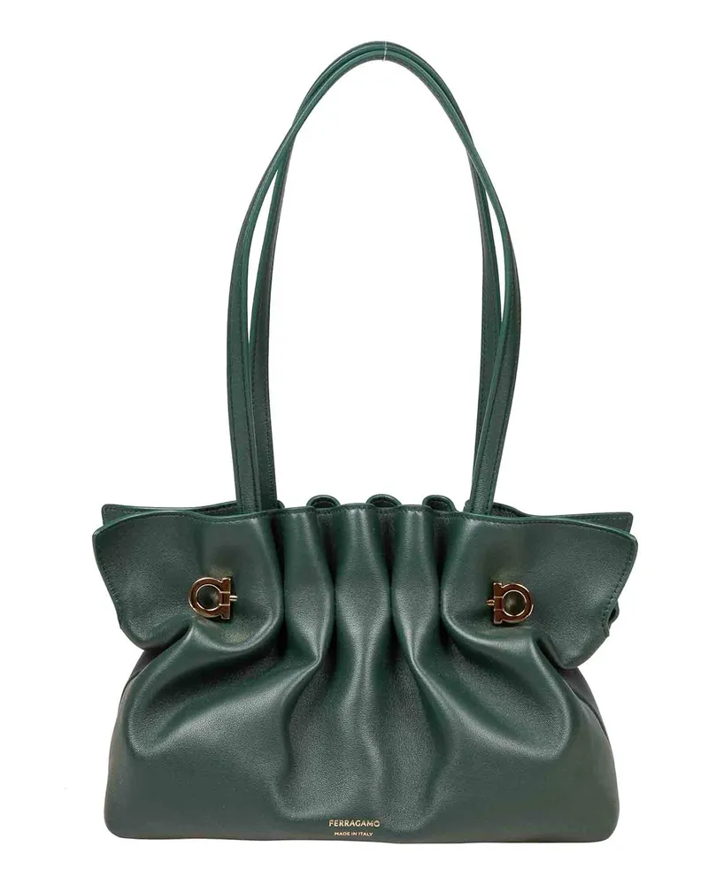 Ferragamo Schultertasche - Grün Grün