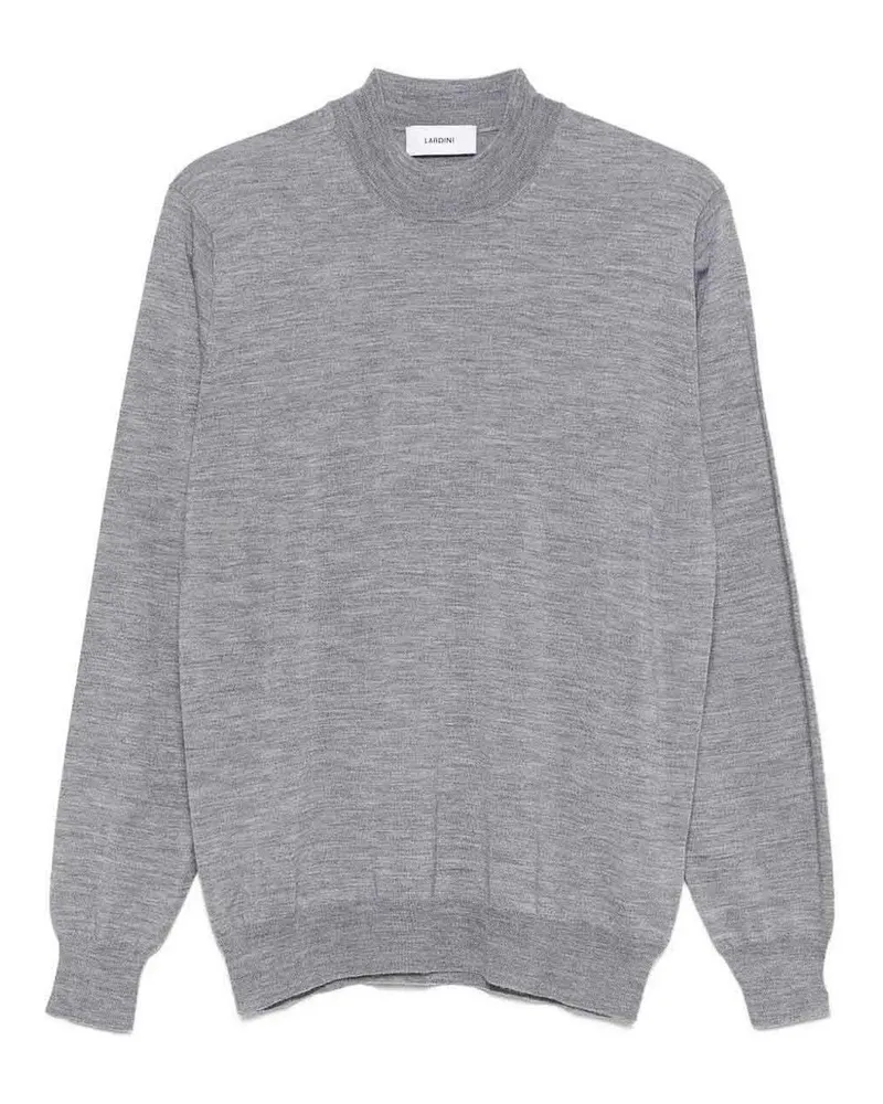 LARDINI Rundhalspullover - Grau Grau