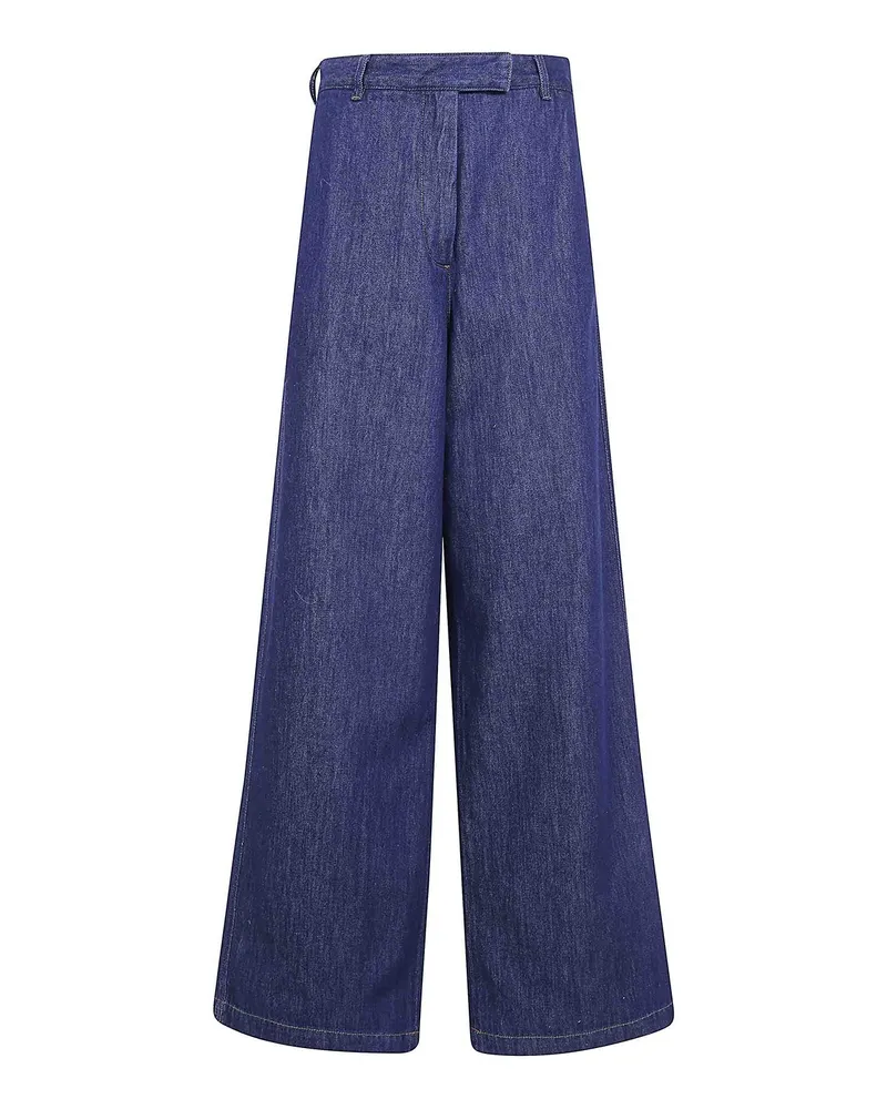 Dries van Noten Straight Leg Jeans - Blau Blau