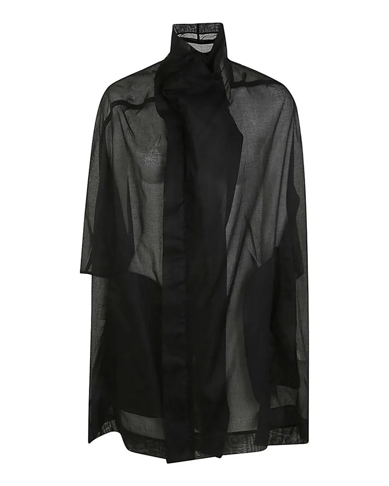 Rick Owens Kurzer Mantel - Schwarz Schwarz
