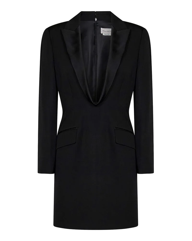 Alexander McQueen Kurzes Kleid - Schwarz Schwarz