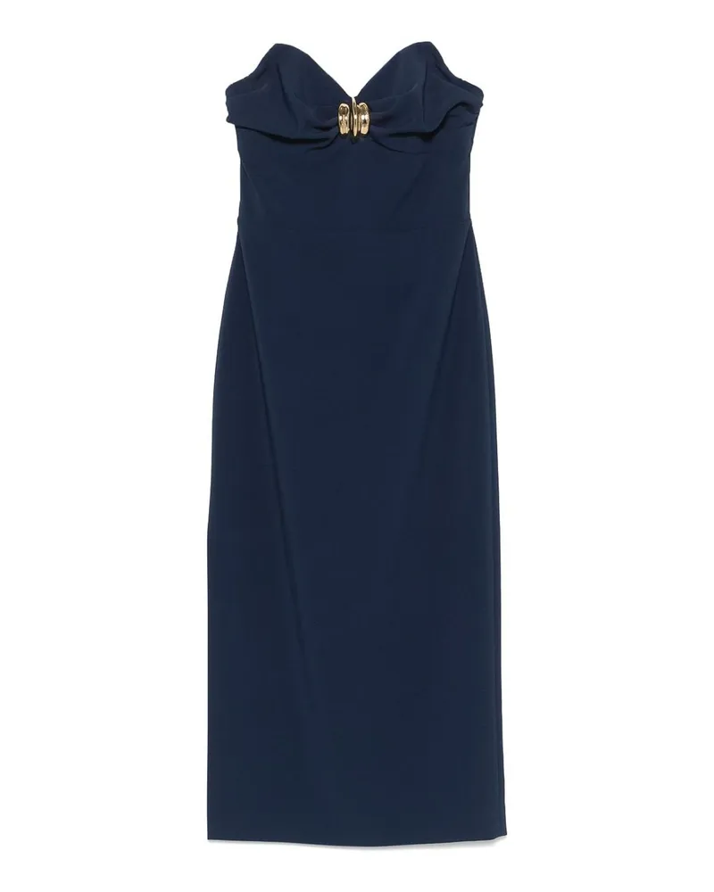 Elisabetta Franchi Knielanges Kleid - Blau Blau