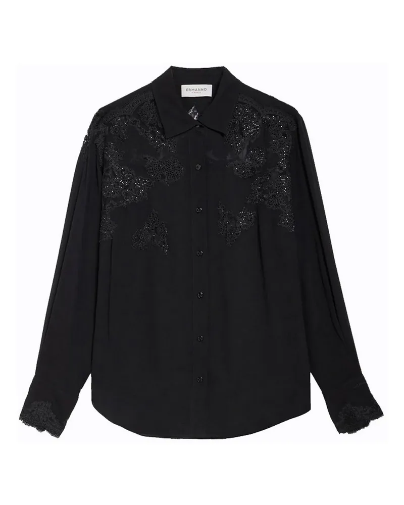 Ermanno Scervino Bluse - Schwarz Schwarz