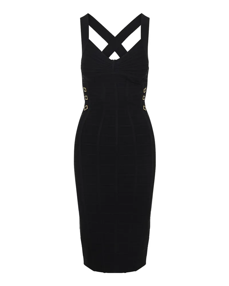 Elisabetta Franchi Knielanges Kleid - Schwarz Schwarz