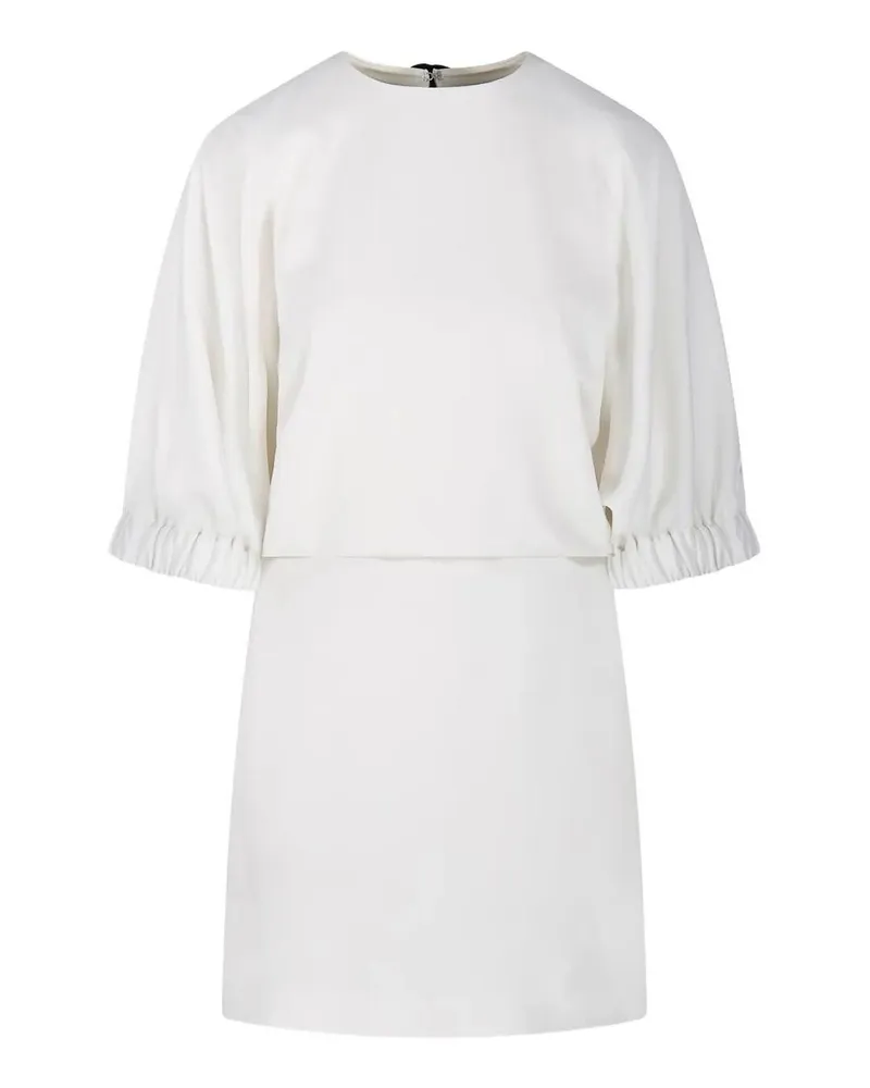 Max Mara Knielanges Kleid - Weiß Weiß