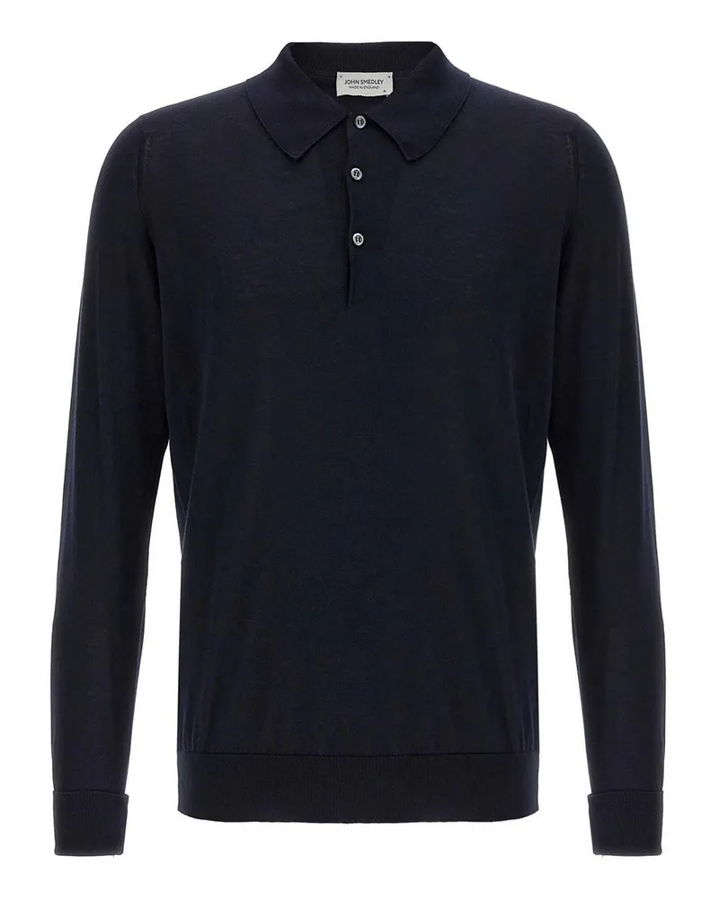 John Smedley Poloshirt - Blau Blau