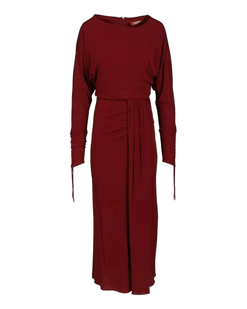 Max Mara Knielanges Kleid - Dunkelrot Dunkelrot