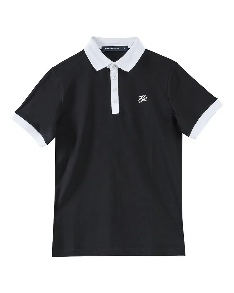 Karl Lagerfeld Poloshirt - Schwarz Schwarz