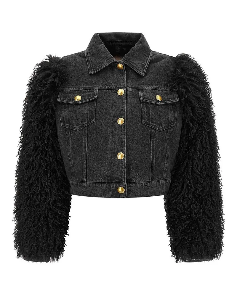 Twin-Set Jeansjacke - Schwarz Schwarz