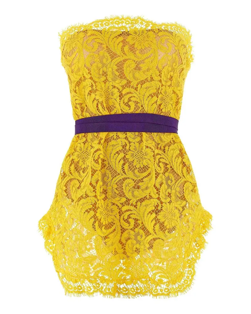 Dsquared2 Knielanges Kleid - Gelb Gelb