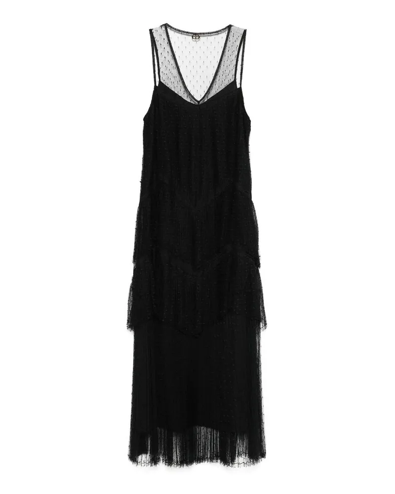 Twin-Set Knielanges Kleid - Schwarz Schwarz