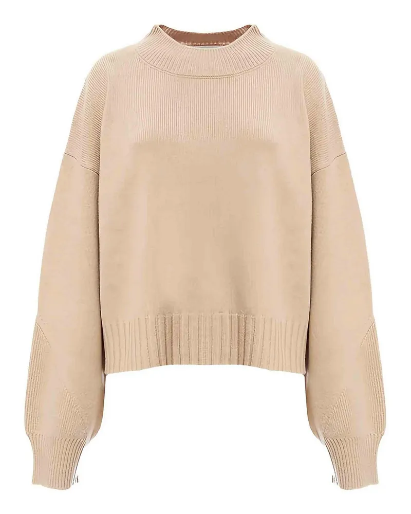 Malo Rundhalspullover - Beige Beige