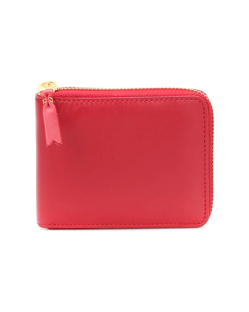 Comme des Garçons Zip around Arecalf wallet Rot