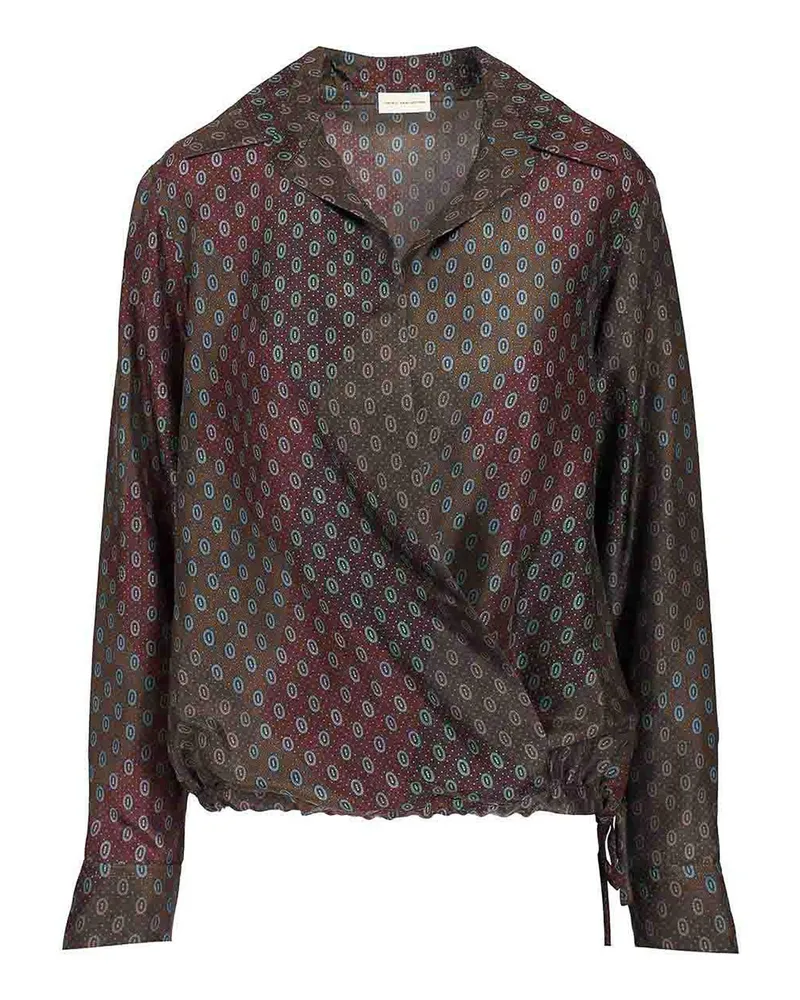Dries van Noten Bluse - Dunkelrot Dunkelrot