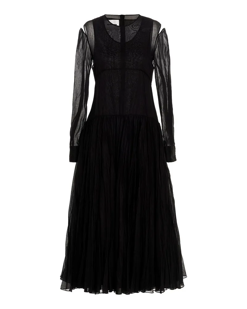 Jil Sander Maxikleid - Schwarz Schwarz