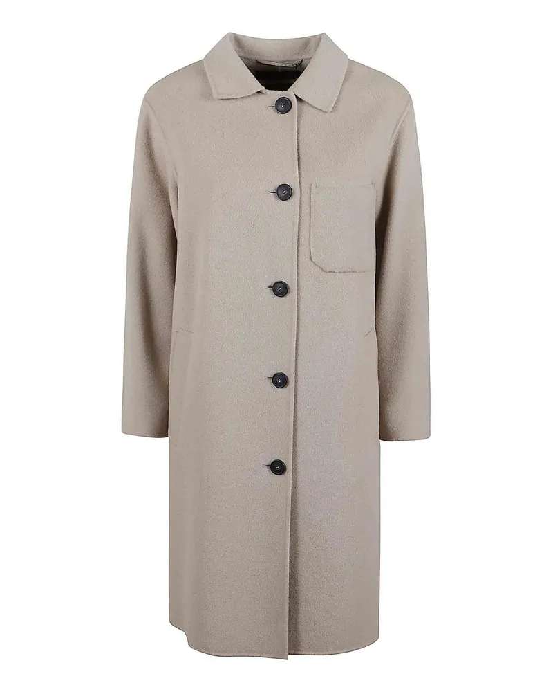 Max Mara Kurzer Mantel - Beige Beige