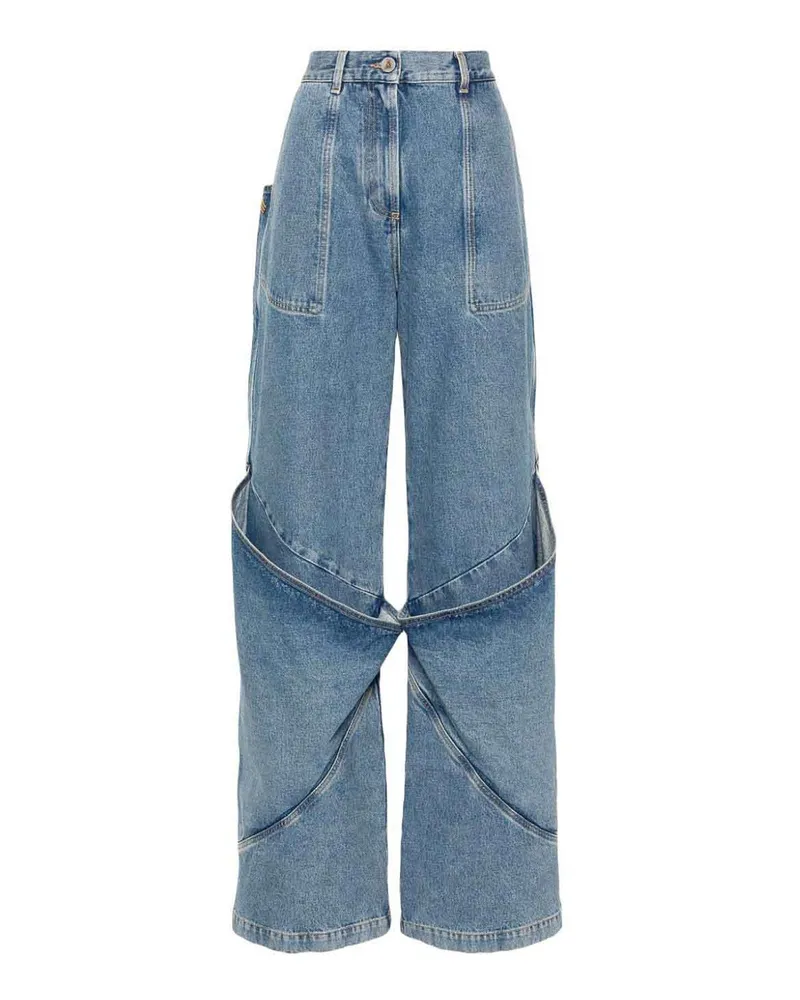 ATTICO Bootcut Jeans - Blau Blau