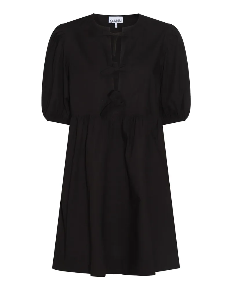 Ganni Knielanges Kleid - Schwarz Schwarz