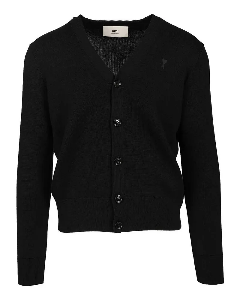 AMI Paris Cardigan - Schwarz Schwarz