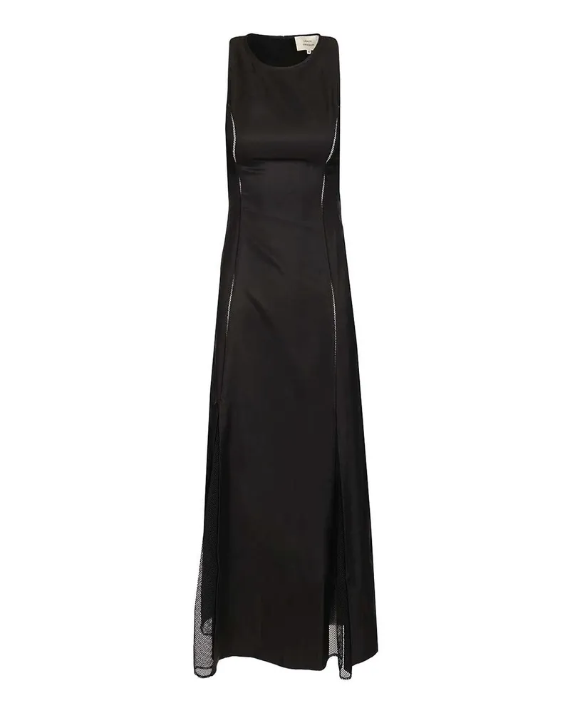 Loulou Studio Knielanges Kleid - Schwarz Schwarz