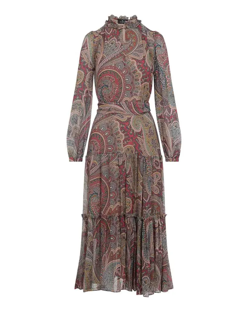 Etro Maxikleid - Dunkelrot Dunkelrot