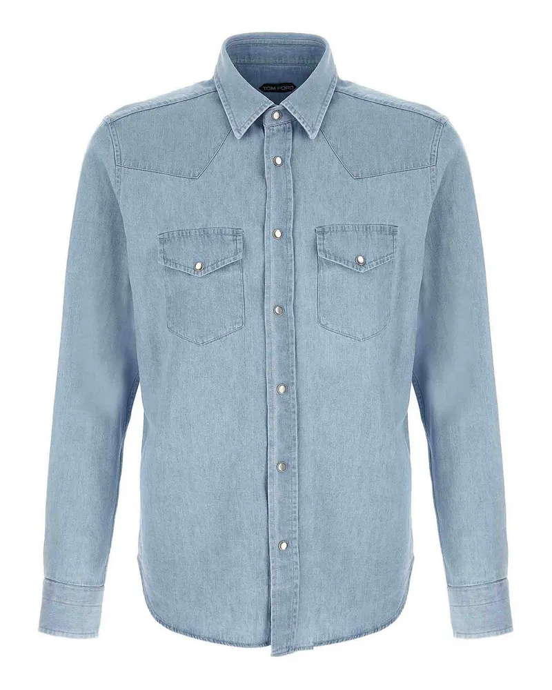 Tom Ford Hemd - Hellblau Hellblau