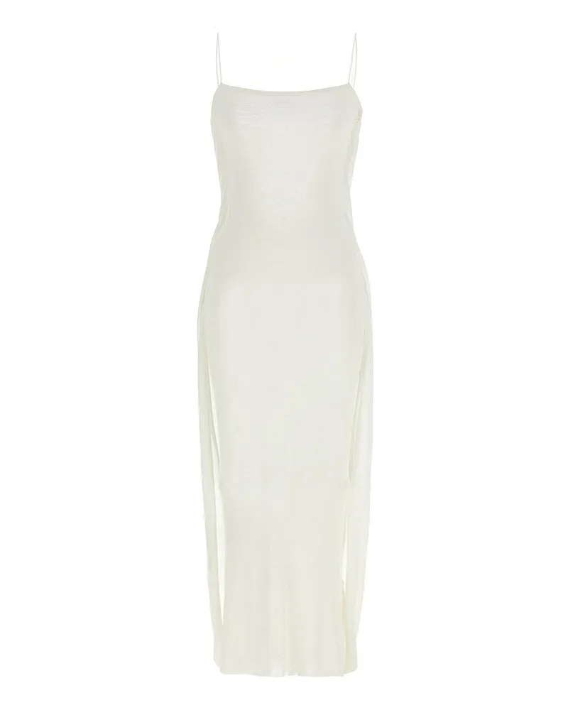 Jacquemus Knielanges Kleid - Weiß Weiß