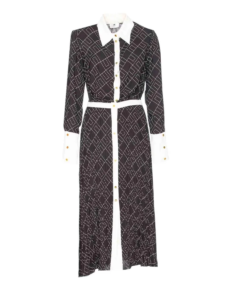 Elisabetta Franchi Maxikleid - Schwarz Schwarz