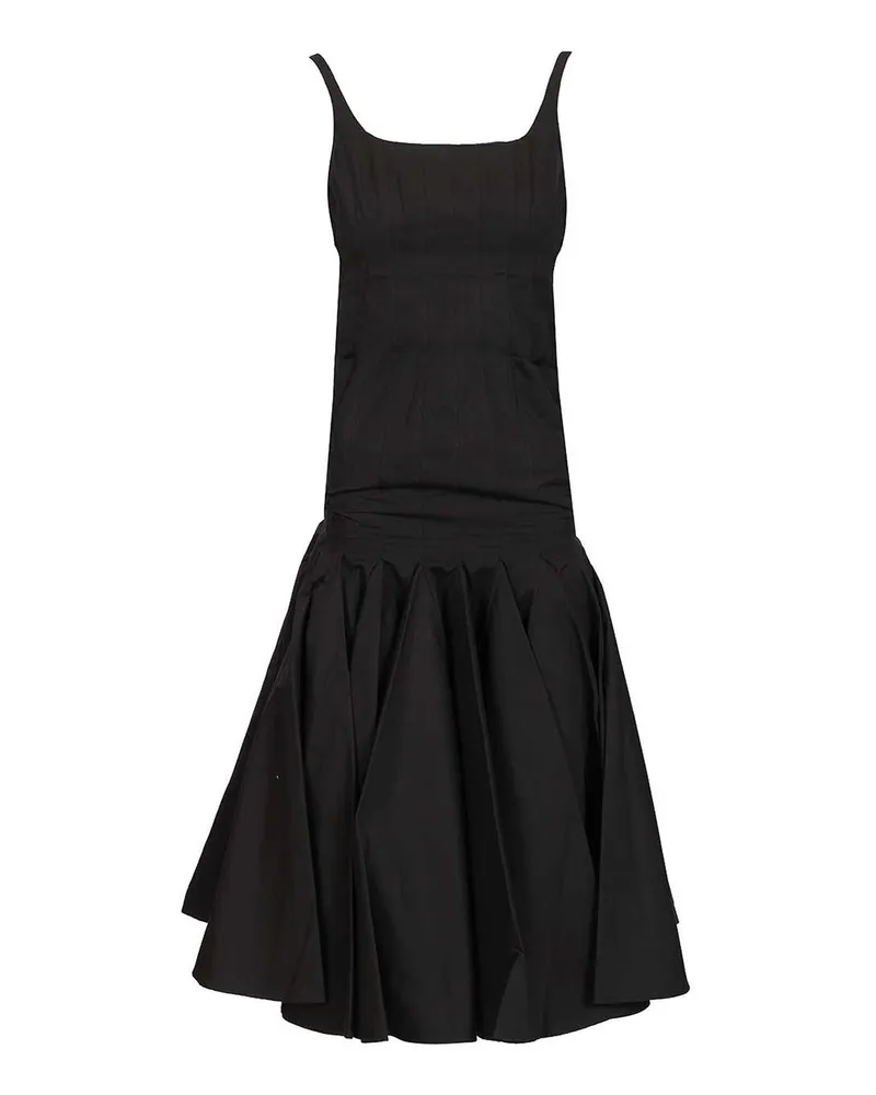 Jacquemus Knielanges Kleid - Schwarz Schwarz