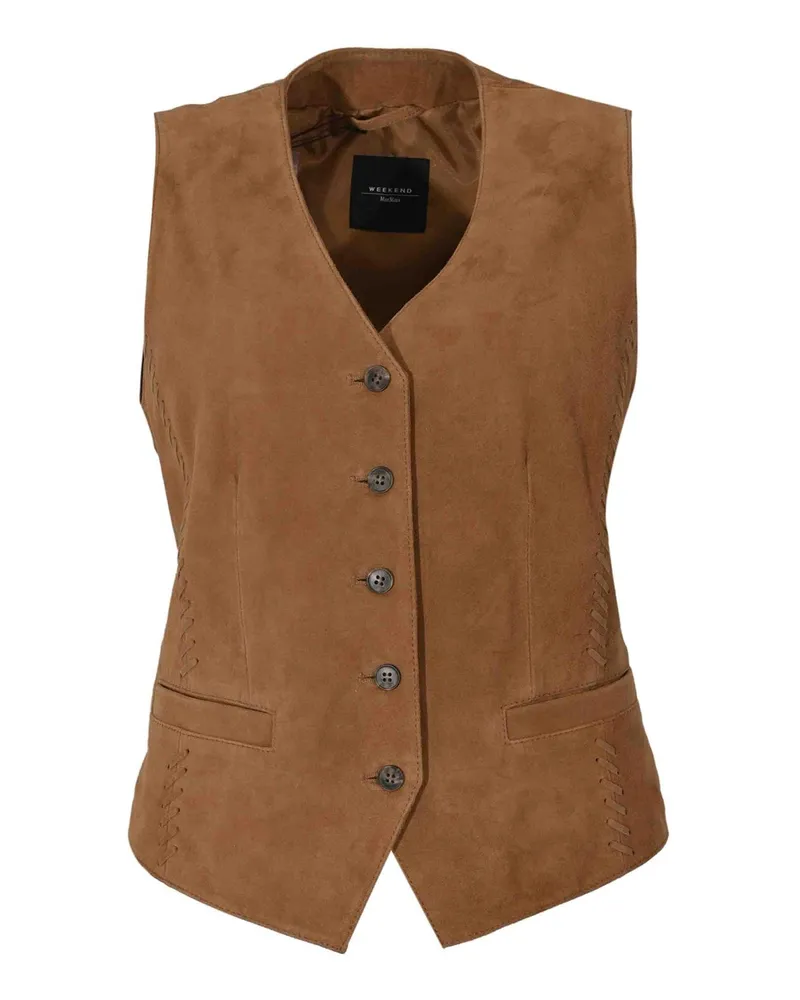 Max Mara Lederjacke - Braun Braun