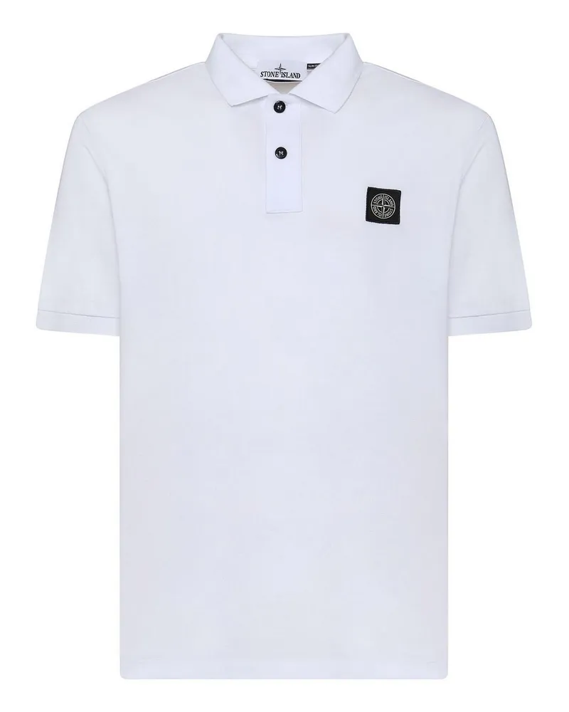 Stone Island Poloshirt - Weiß Weiß