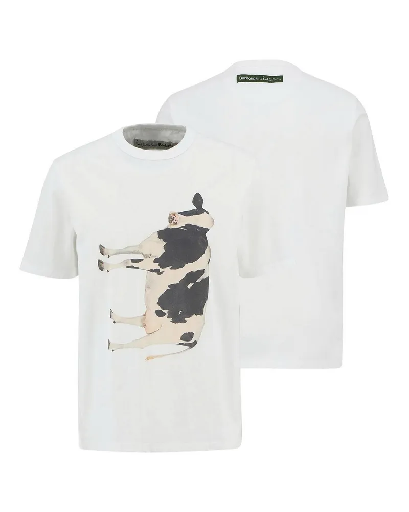 Barbour T-Shirt - Weiß Weiß
