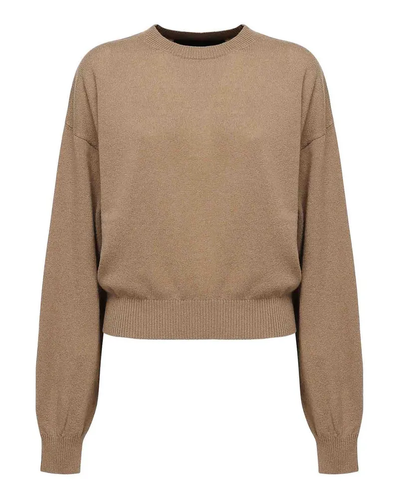 ROTATE Birger Christensen Rundhalspullover - Beige Beige