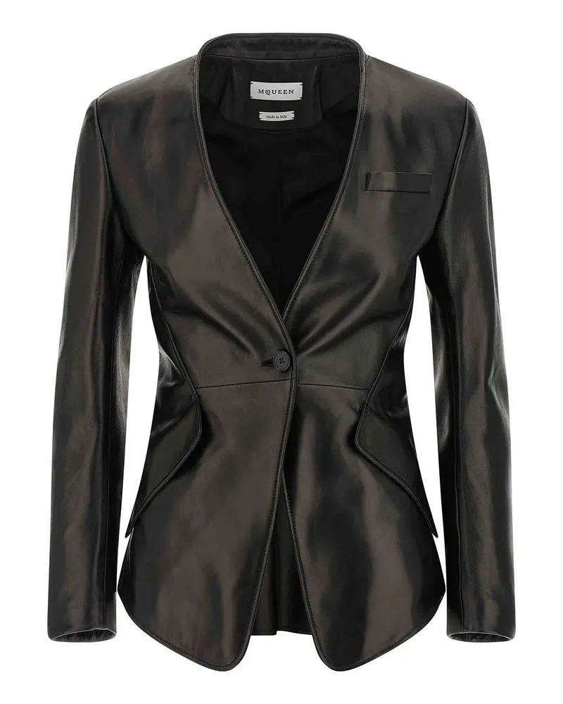 Alexander McQueen Blazer - Schwarz Schwarz