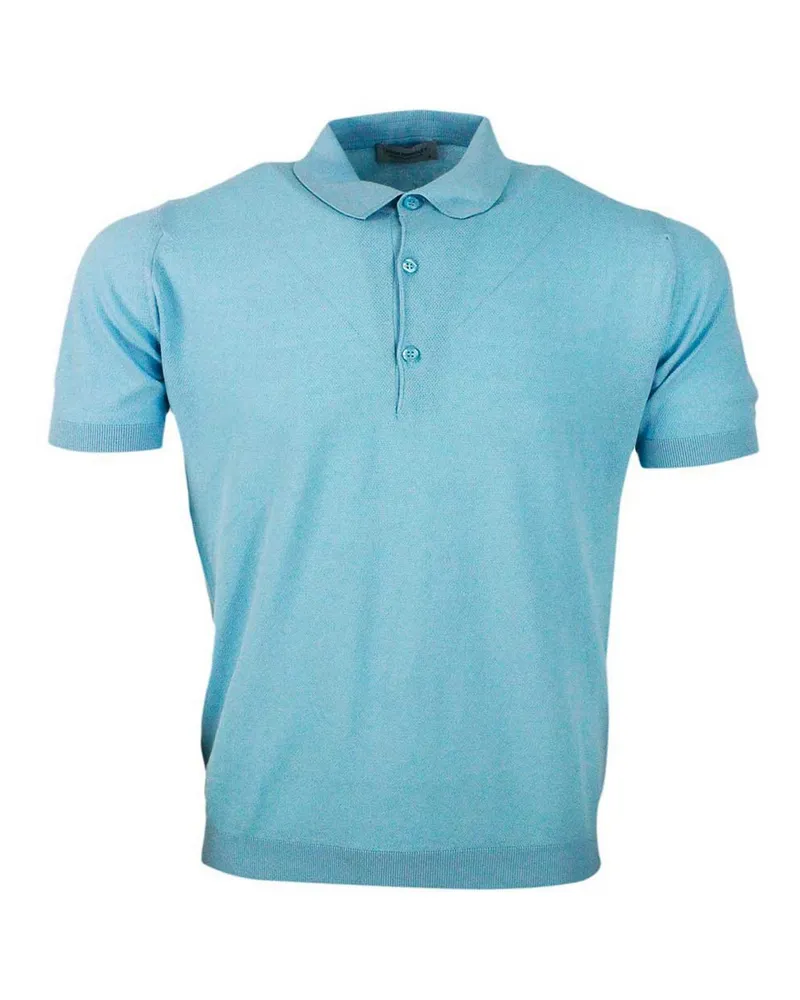 John Smedley T-Shirt - Hellblau Hellblau