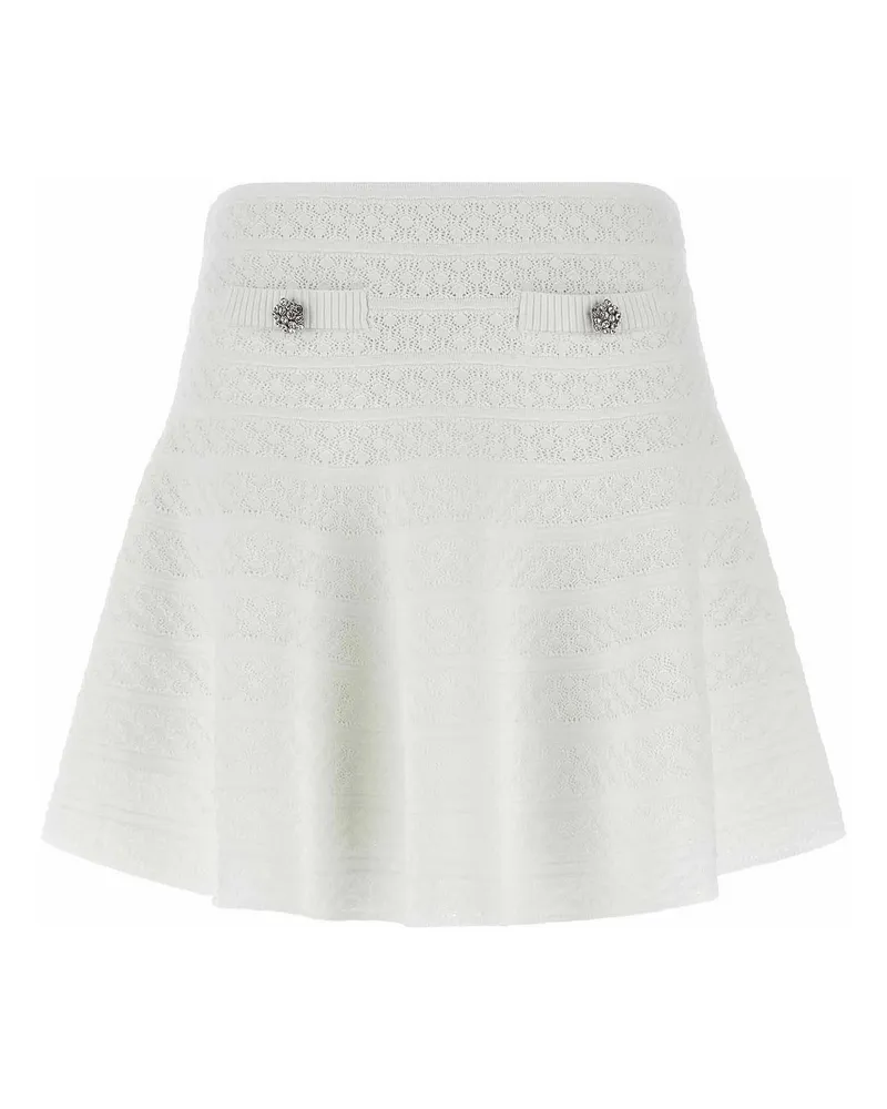 Self-Portrait Minirock - Weiß Weiß