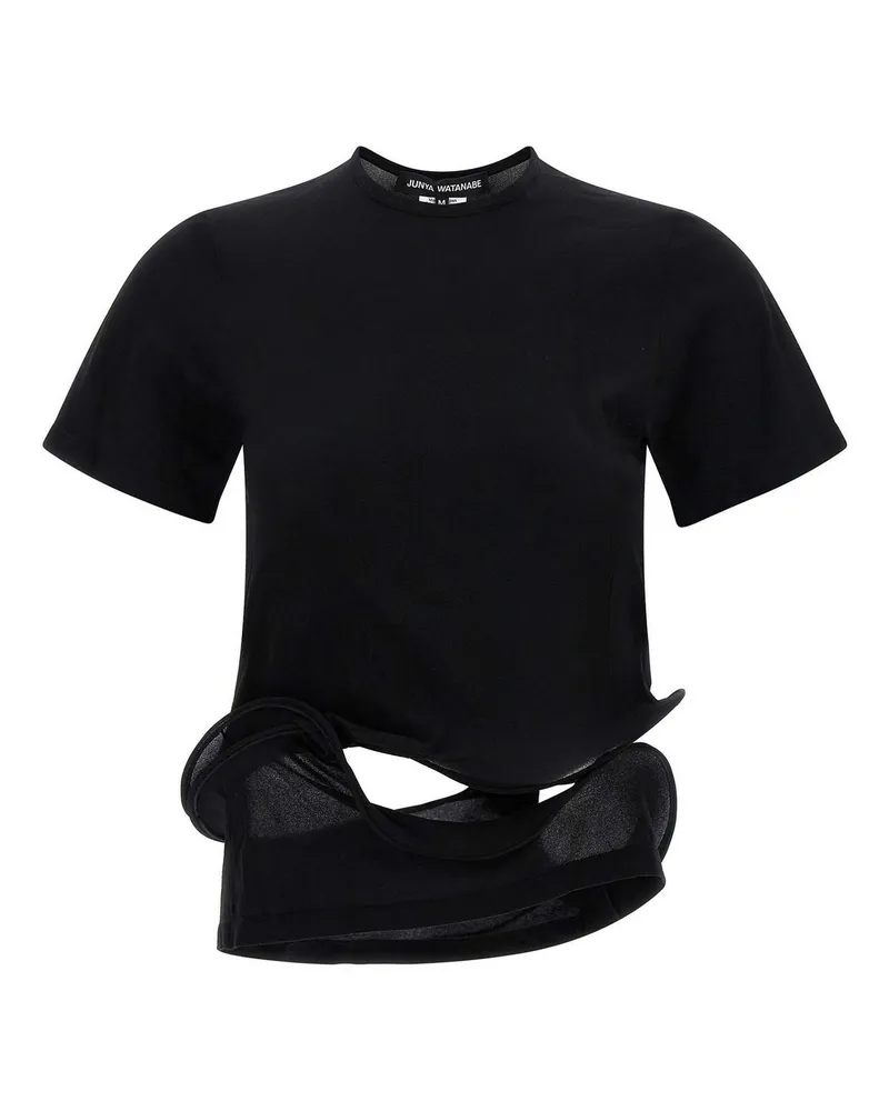 Junya Watanabe T-Shirt - Schwarz Schwarz