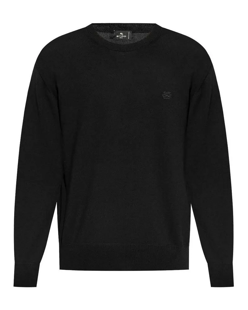 Etro Rundhalspullover - Schwarz Schwarz