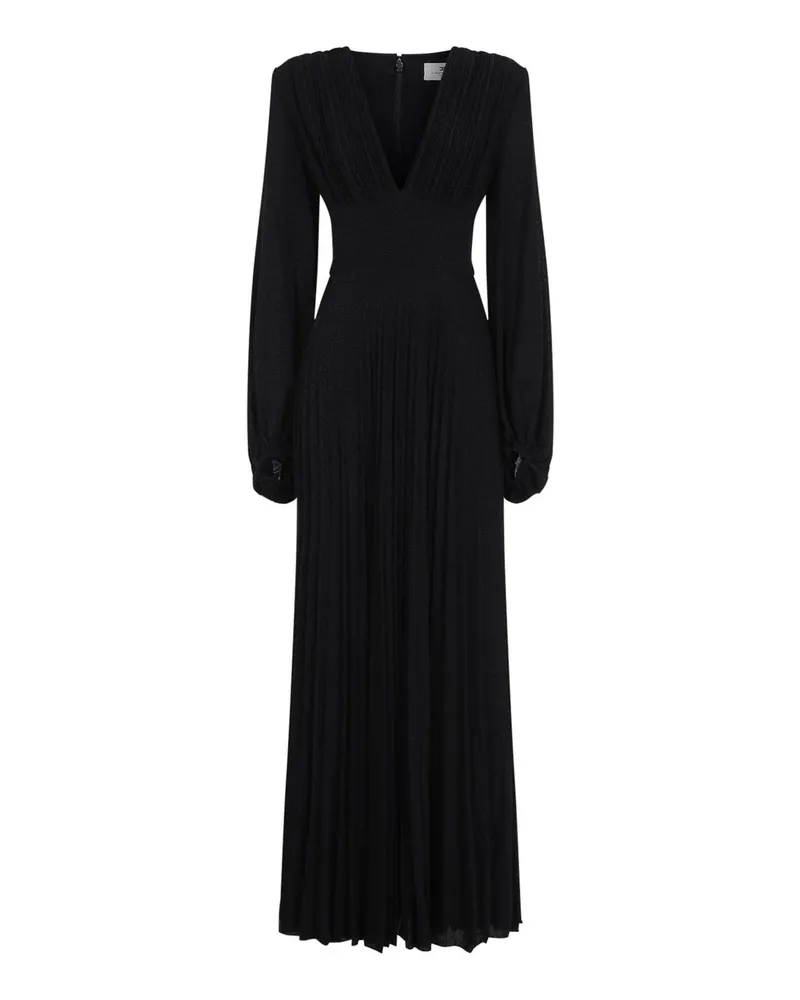 Elisabetta Franchi Maxikleid - Schwarz Schwarz