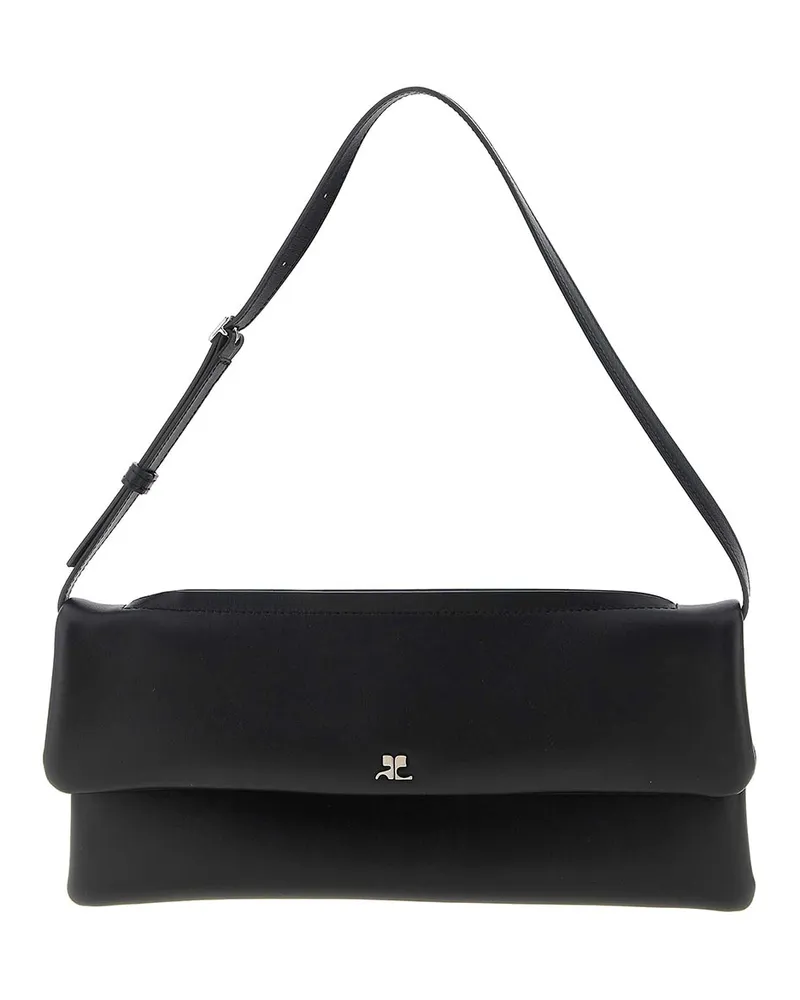 Courrèges Clutch - Schwarz Schwarz