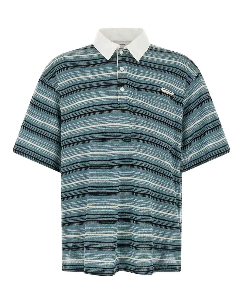 Song For The Mute Poloshirt - Blau Blau