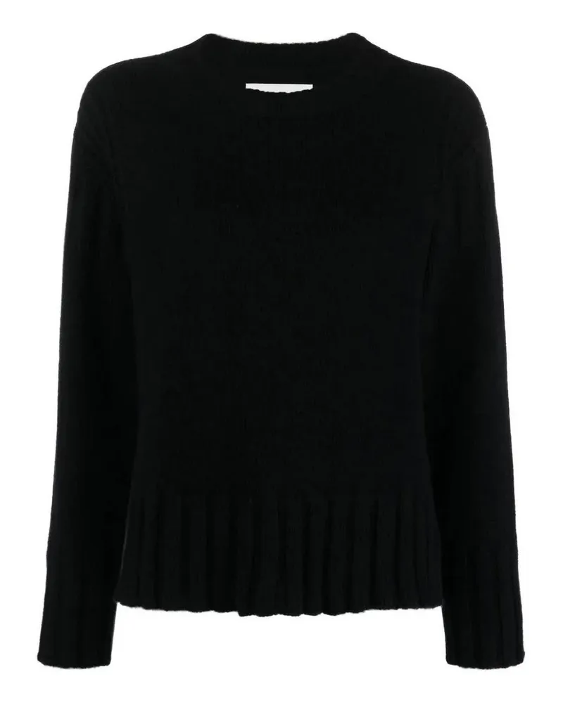 Jil Sander Rundhalspullover - Schwarz Schwarz