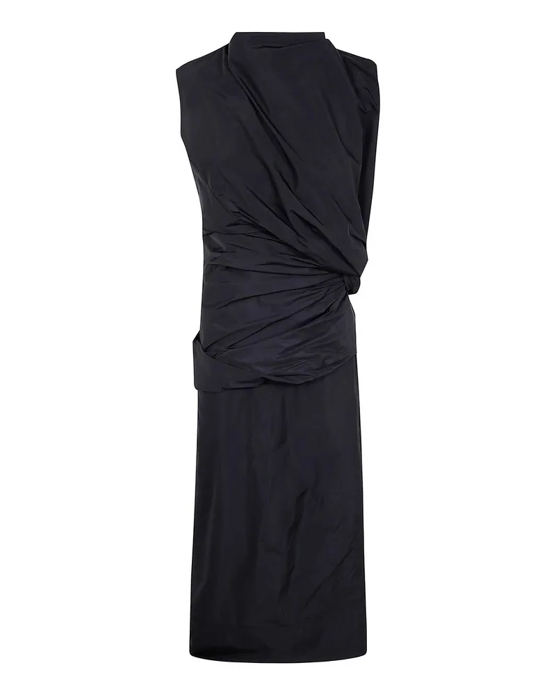 Jil Sander Knielanges Kleid - Schwarz Schwarz