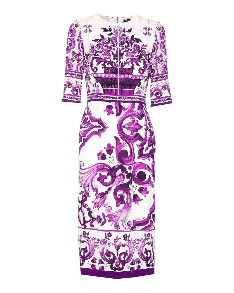 Dolce & Gabbana Knielanges Kleid - Lila Lila