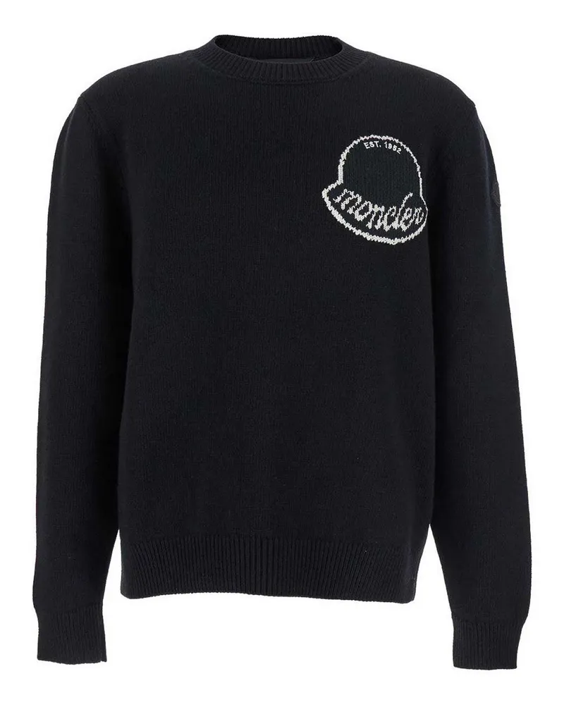 Moncler Rundhalspullover - Schwarz Schwarz