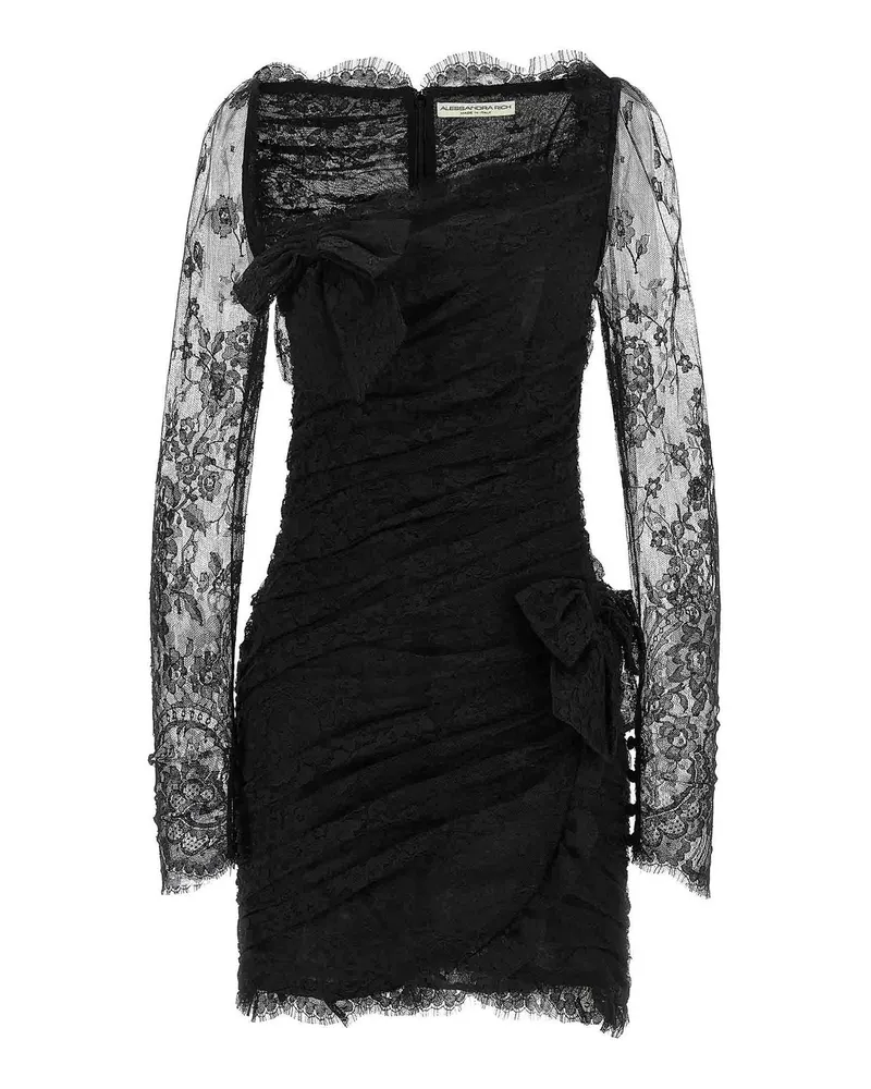 Alessandra Rich Knielanges Kleid - Schwarz Schwarz
