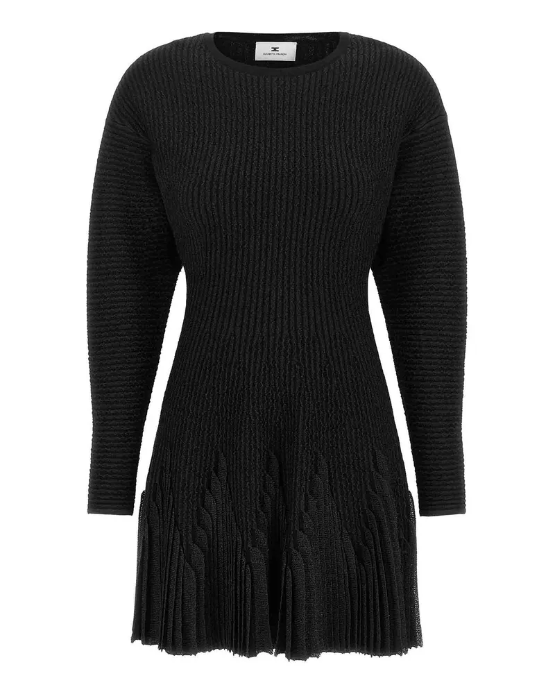 Elisabetta Franchi Knielanges Kleid - Schwarz Schwarz