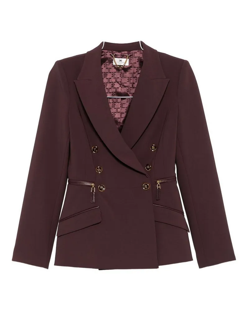 Elisabetta Franchi Blazer - Dunkelrot Dunkelrot
